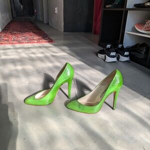 Brian Atwood Vibrant Green Heels